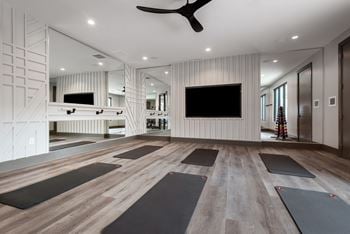 State-of-the-art fitness center with private yoga studio